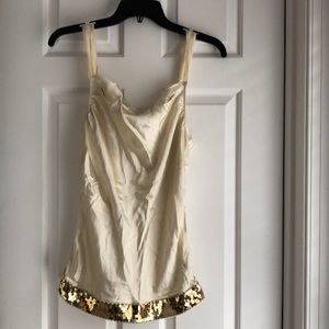 The Limited 100% Silk Top with Decor